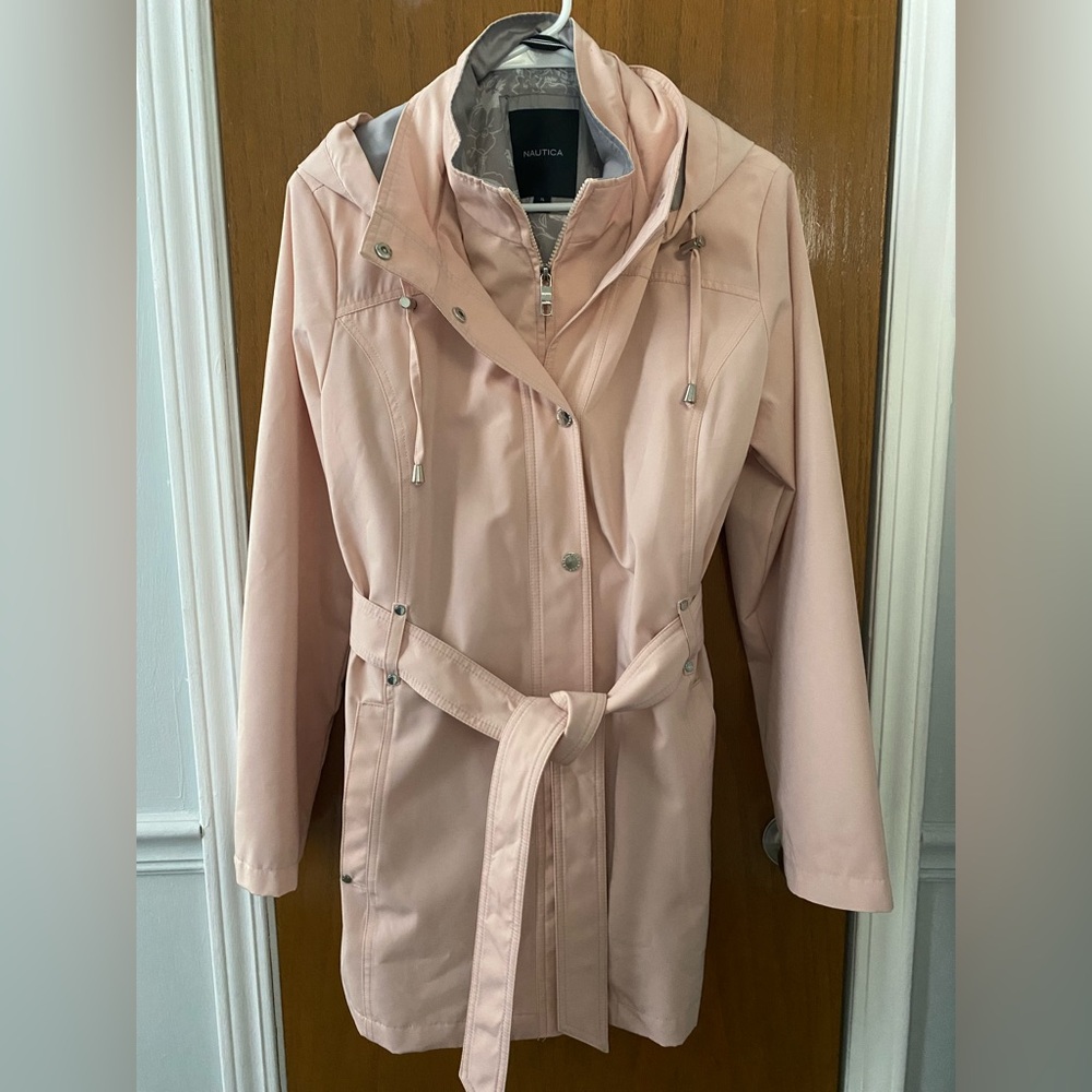Nautica Women's Pink Hooded Jacket